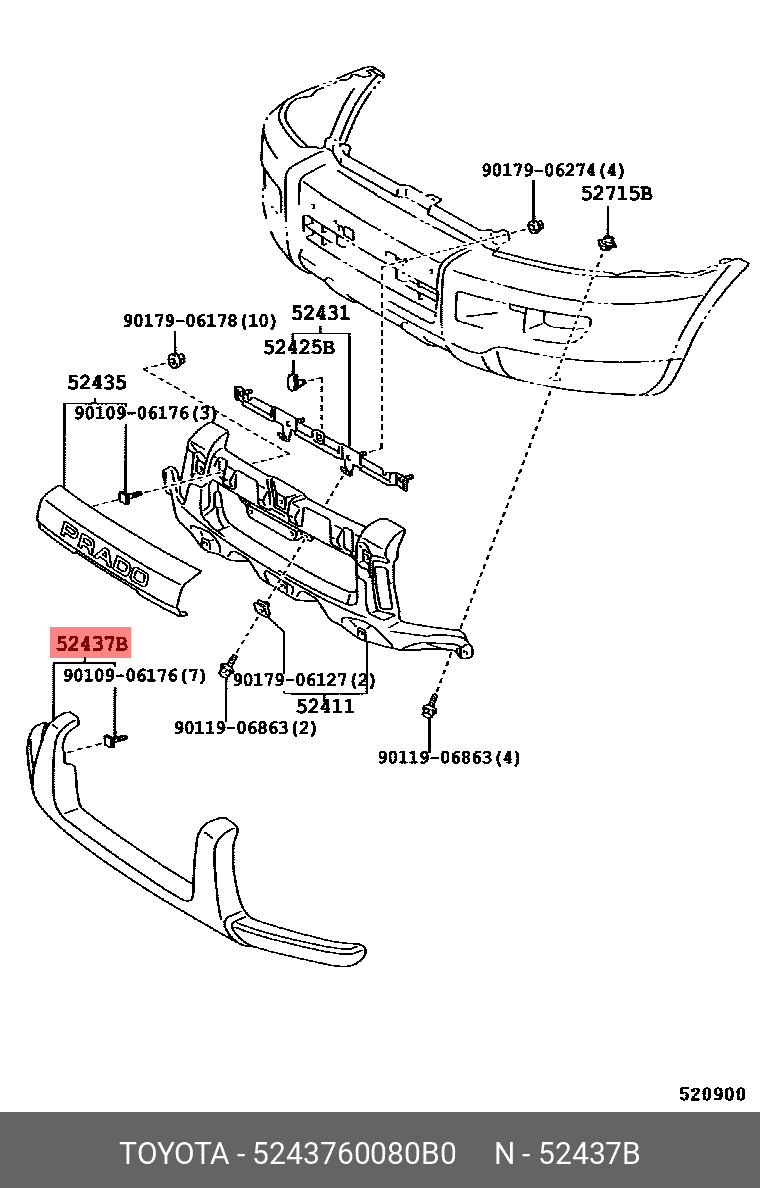 گاردجلوپرادونقره ای-2009-2005